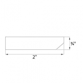 Diamond White Shaker Pre-Assembled Countertop Edge Molding