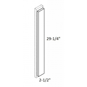 Modern White Shaker Pre-Assembled Overlay Filler