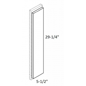 Modern White Shaker Pre-Assembled Overlay Filler