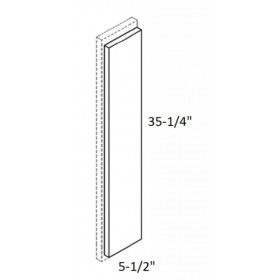 Modern White Shaker Pre-Assembled Overlay Filler