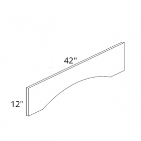 White Cream Pre-Assembled 42x12 Arch Valance