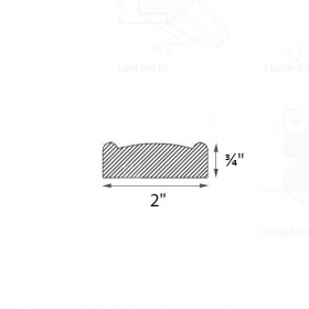 Blue Wave Shaker Pre-Assembled Light Rail Molding