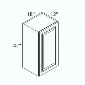 Smoky Shaker Pre-Assembled 18x42 Wall Cabinet