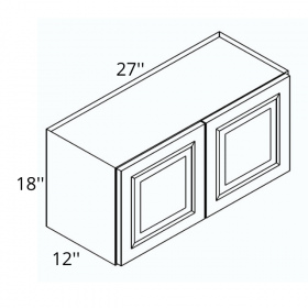 Smoky Shaker Pre-Assembled 27x18 Wall Cabinet