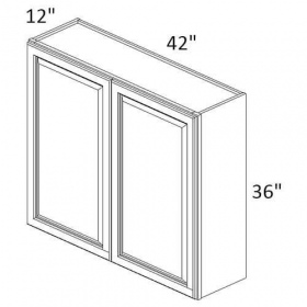 Bright Hazel Pre-Assembled 42x36 Wall Cabinet