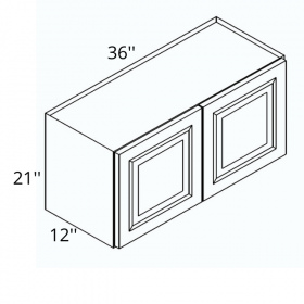 Bright Hazel Pre-Assembled 36x21 Wall Cabinet