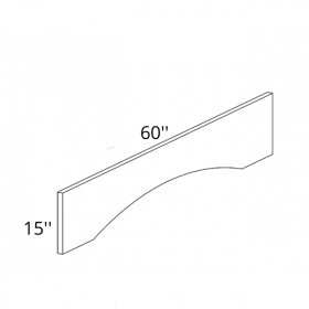 Bright Hazel Pre-Assembled 60x15 Arch Valance