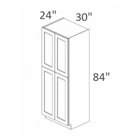 Light Oatmeal 30x84 Pantry Cabinet