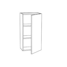 Euro Gloss Gray 18x36 Wall Cabinet