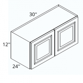 Beige Shaker Pre-Assembled 30x12x24 Wall Cabinet