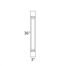 Beige Shaker Pre-Assembled Square Spool