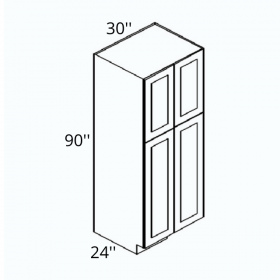 Athens White Shaker Pre-Assembled 30x90 Pantry Cabinet