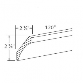 Smoky Shaker Pre-Assembled Cove Molding